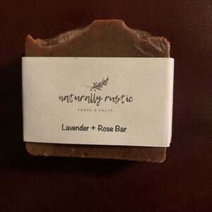 Lavender + Rose Bar Soap - Brown